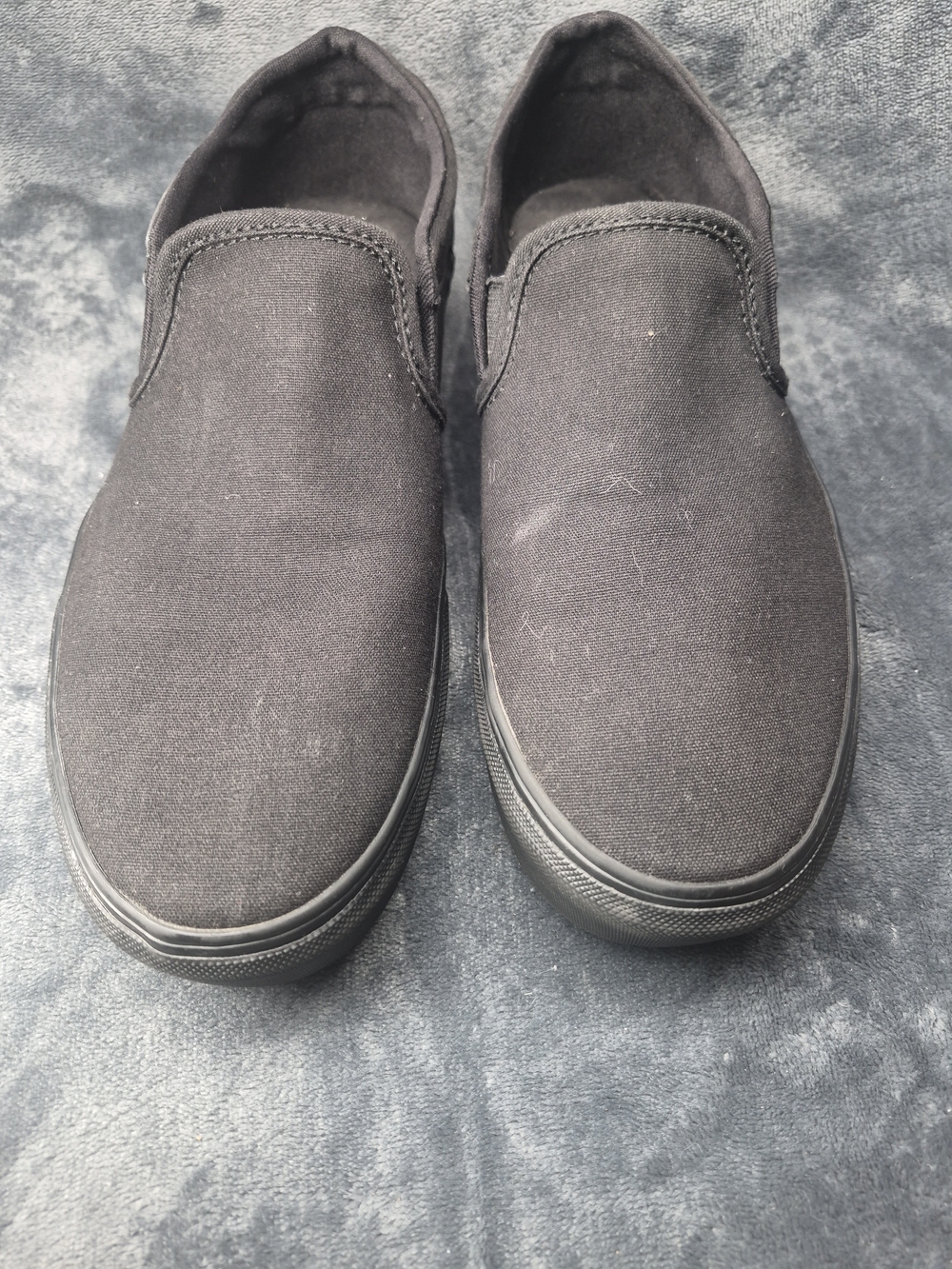 Vans Asher Black Canvas Slip On Skate Shoes Women's 10 - Picture 11 of 11